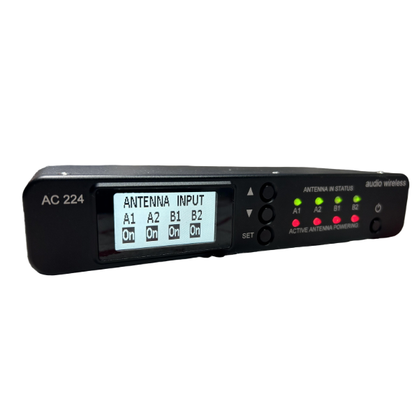 AUDIO WIRELESS AC224-JP  2-ZONE RF Combiner, RF&DC Distribution