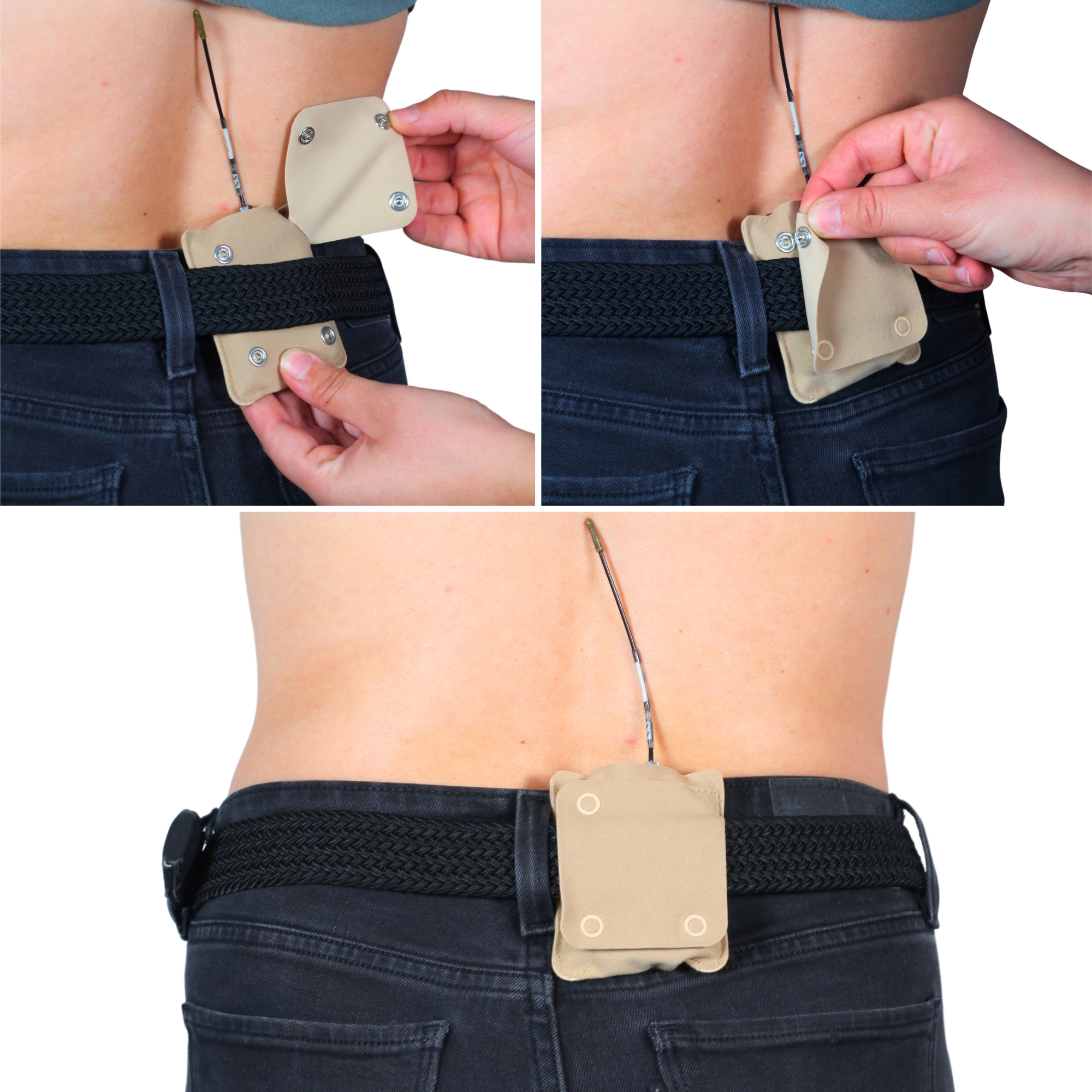 URSA Straps Popper Pouch - Beige