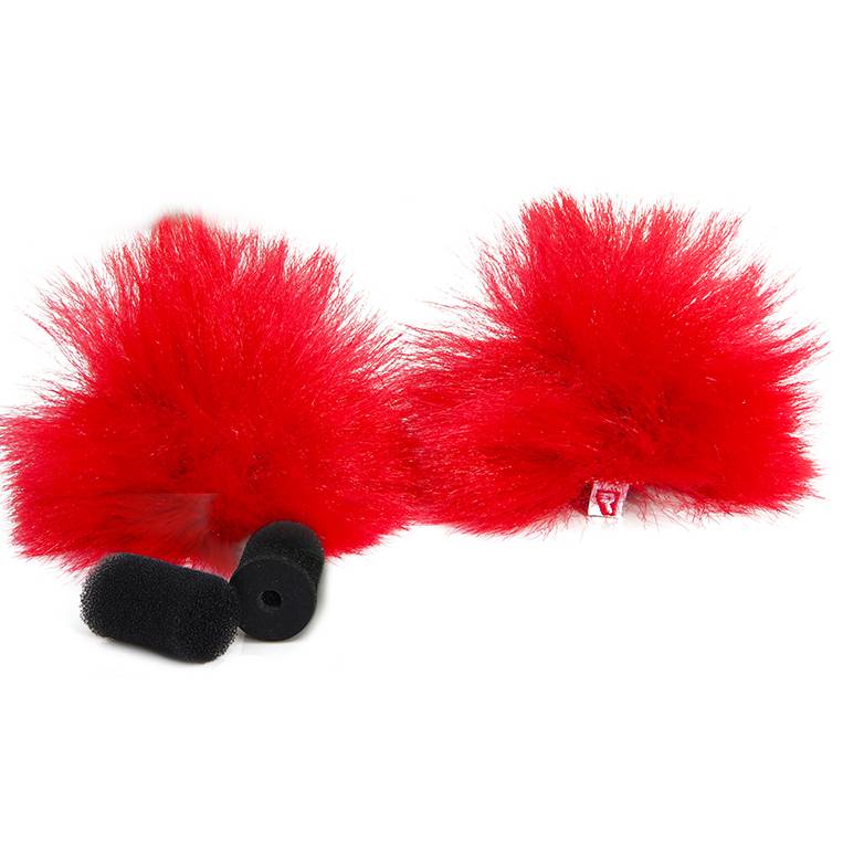 Rycote Lavalier Windjammer Red - pair【合計5万円以上ご購入の方】