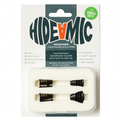 Hide-a-mic Set for Sanken COS11 Black