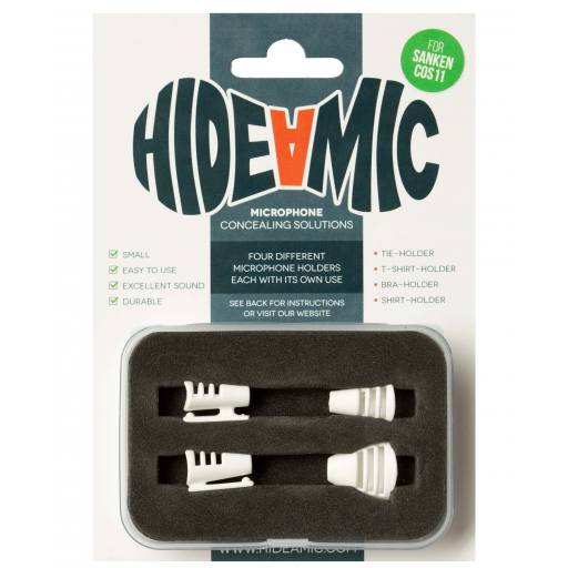 Hide-a-mic Set for Sanken COS11 White