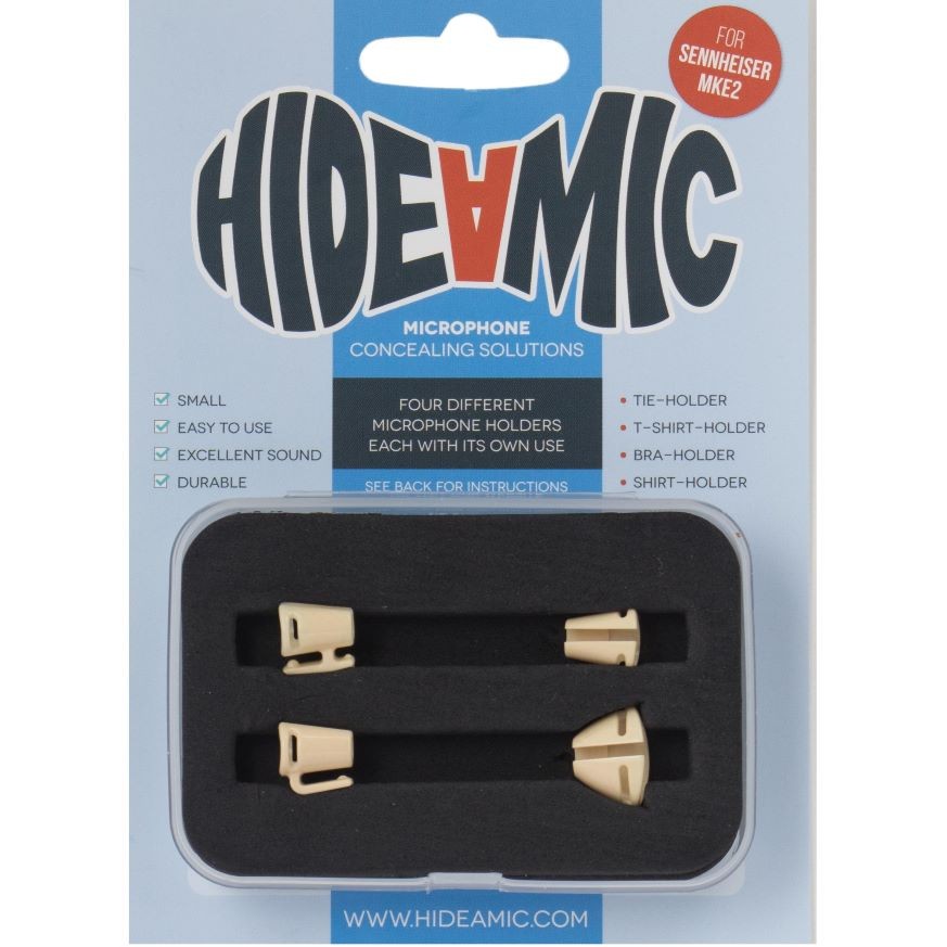 Hide-a-mic Set for Sennheiser MKE2 - Beige 【合計5万円以上ご購入の方】