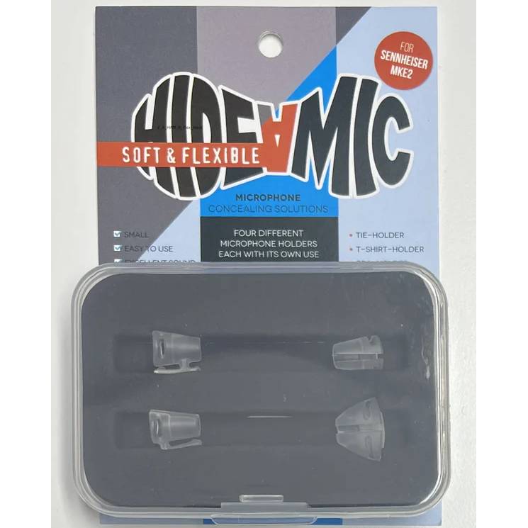 Hide-a-mic Set for MKE2 soft & flexible (transparent)