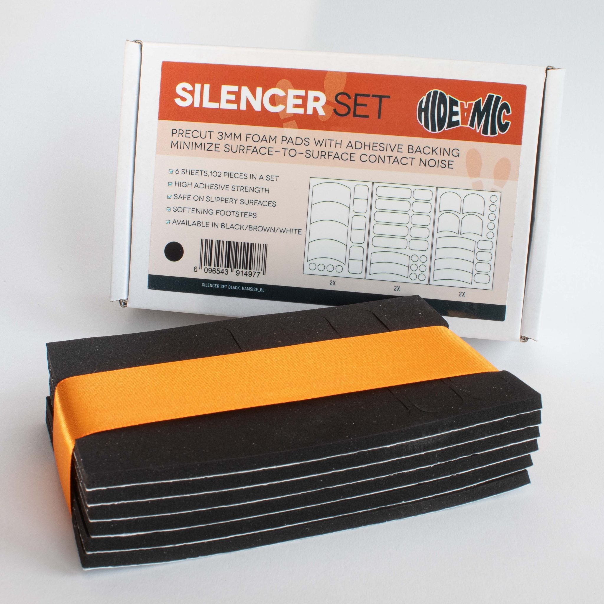 Hide-a-mic Silencer Set - black